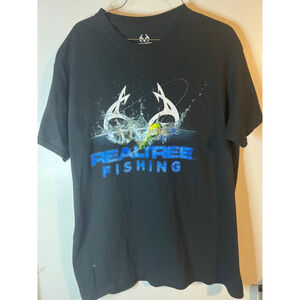 Men Realtree T-shirt Size L Black